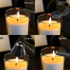 Black Metal Candle Wick Trimmer Set