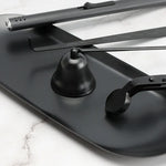 Black Metal Candle Wick Trimmer Set