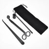 Black Metal Candle Wick Trimmer Set