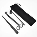 Black Metal Candle Wick Trimmer Set